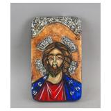 European Hand-painted Wood Icon Jesus