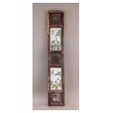Wooden Framed Famille Rose on Porcelain Plaque