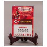 2017 Patrick Mahomes Rookie Gems Card