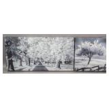 Giclee on Canvas Winter Landscapes 2pc