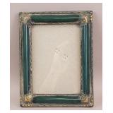 Vintage Photo Frame Green and Glint