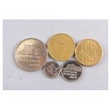 1980s - 90s Netherlands Coins 5pc