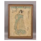 Japanese Woodblock on Paper by Utagawa Kunisada