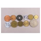 Assorted Vintage Asian Coins 11pc