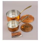 Vintage Douro Copper Sauce Pan Set 4pc
