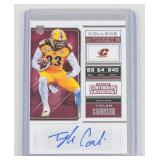 2018 Panini Contenders Tyler Conklin Auto Card