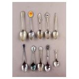 Vintage Silver-plated Teaspoons 10pc