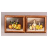 Pair of Oil on Board Signed Stanley Riddick