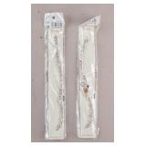 Silver-plated Gemstones Bracelets 2pc