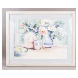Canadian Framed Lithograph on Paper Still Life