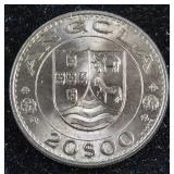 1971 Angola 20 Escudos Coin