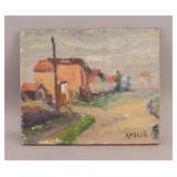 Rare American Oil on Canvas Signed Apelle