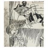 Italian Ink on Paper Signed Giuseppe Garuti 