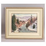 Oil on Canvas Signed Thomas Albert Stone