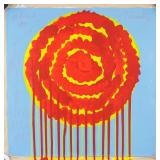 American Acrylic on Canvas Signed Cy Twombly