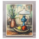 Mixed Media on Canvas Signed Bernard Buffet '66