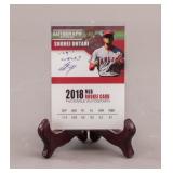 2018 Shohei Ohtani Rookie Facsimile Auto Card