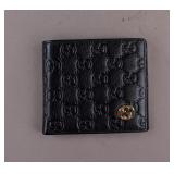 Vintage Gucci Leather Wallet w/Controllato & Box