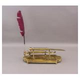 Vintage Brass Stationery Set