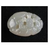 Chinese White Shoushan Stone Carved Pendant