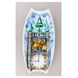 Vintage British Painted Porcelain Plate