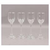 Vintage Mikasa Crystal Wine Glasses 4pc / Box