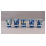 Japanese Arita Ware Porcelain Teacups 5pc