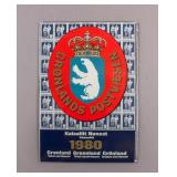 1980 Greenland Official Year Stamp Folder