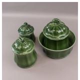 British Howard Staffordshire Porcelain Jar Set