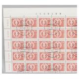 1973 German 200 Pfennig Circa Stamp Sheet