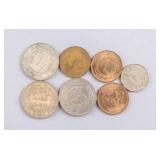 Vintage Hashemite Kingdom Jordan Coins 7pc