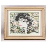 Chinese Watercolor on Paper Signed w/ Red Seal