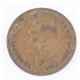 1946 United Kingdom 1 Penny Coin