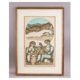 Uruguayan Litho Paper Signed Jorge Dumas 349/350