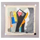 American Acrylic on Canvas Signed Man Ray