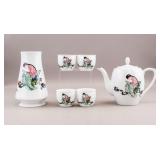 Set of 6 Chinese Cultural Revolution Porcelain