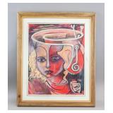 Oil on Board Signed Victor Brauner W. J. Burger