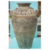 Vietnamese Large Carved Open Work Jar