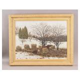 Canadian Oil on Board Signed Norman R. Brown