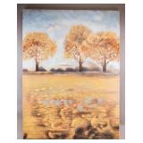 Large Oil on Canvas Autumn Unsigned