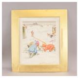 Canadian WC on Panel Signed Jean Paul Lemieax