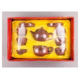 Chinese Yixing Zisha Tea Pot Set w/ Box