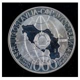 1980 Yugoslavia 1000 Dinara Coin