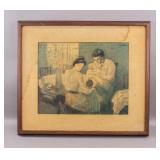 Spanish Giclee on Board Style of Picasso