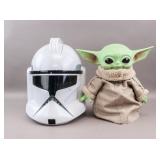 Star Wars Clone Trooper Helmet & Baby Yoda
