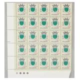 1961 Republica Portugal Mozambique Stamp Sheet