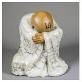 Chinese Guan Type Jigong Porcelain Figure