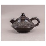 Chinese Dark Zisha Dragon Teapot