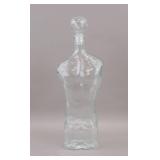 Vintage Muscular Man Torso-shaped Glass Bottle