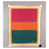 American Acrylic on Canvas Signed Mark Rothko
